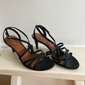 Ralph Lauren heeled leather sandals, size 7.5